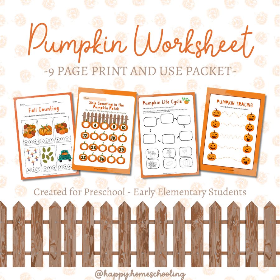 Pumpkin Worksheet
